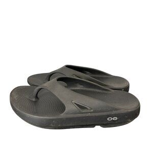 Oofos Ooriginal Flip Flop Black Thong Womens Size 10 Mens Size 8 Unisex
